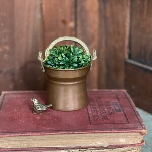 Mini Vintage Copper & Brass Pot / Planter